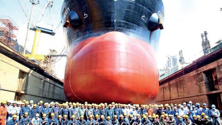 Colombo Dockyard successfully completes extensive repairs on bulk carrier MV. Caravos Liberty