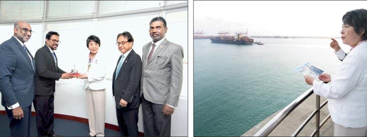 Japanese Minister for Foreign Affairs Yoko Kamikawa Visits Port of Colombo